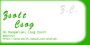 zsolt csog business card